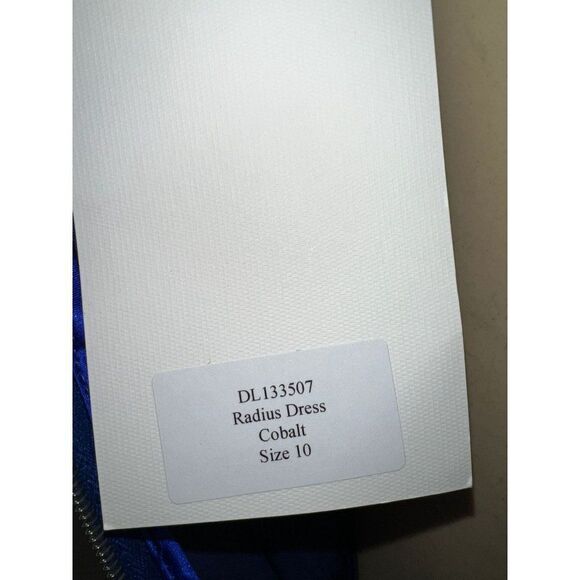 DION LEE Cobalt Blue Radius Poly Cutout Sleeveless Sheath Mini Dress Siz… - Picture 10 of 12